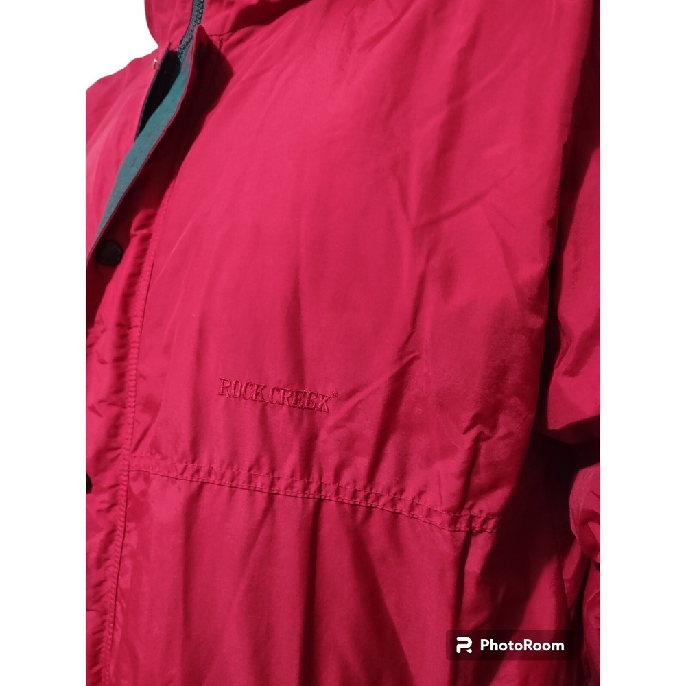 Rock Creek Parka Jacket M Mens Gorp Core Cabin Retro Pink Plaid Lined Hooded Y2K - Picture 10 of 15